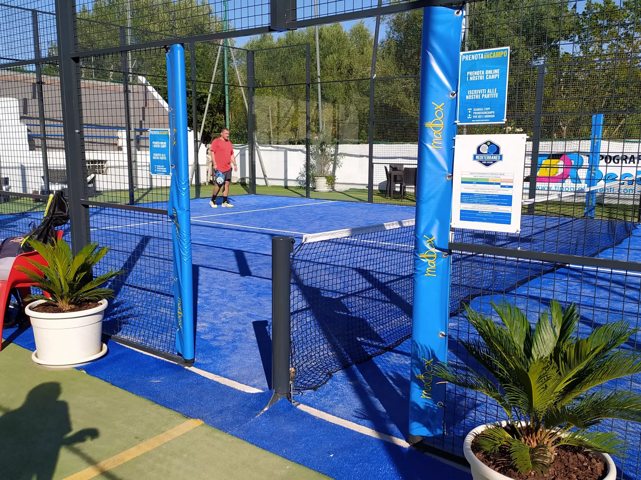 ingresso campo padel sassari